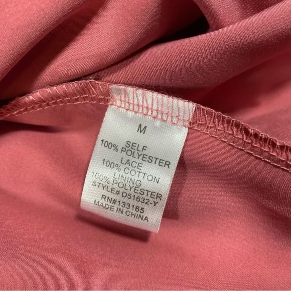 Altar’d State Dress Fit Flare Mini Lace Bodice Cream Pink Floral Cutout Medium - Picture 7 of 11